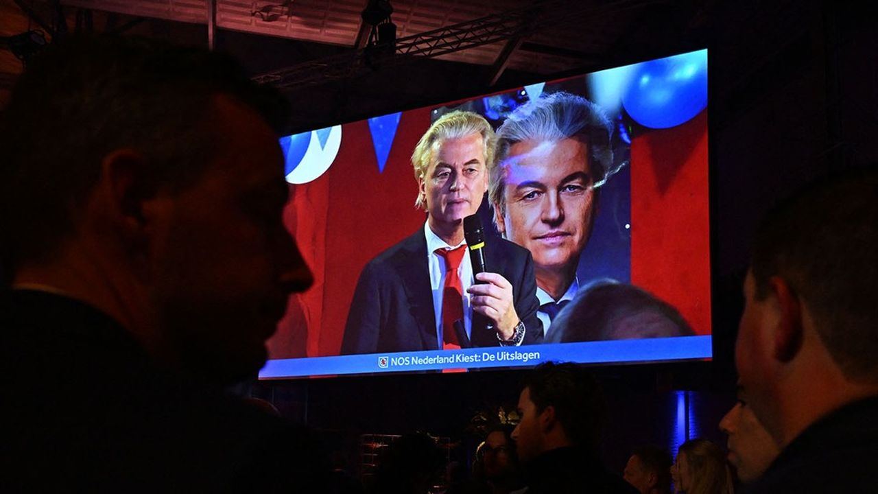 Geert Wilders, leader du parti d'extrême droite PVV, est arrivé en tête des élections législatives aux Pays-Bas.